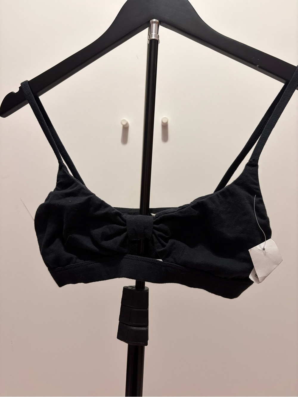 Black Bow Front Bralette – Size Medium – NWT